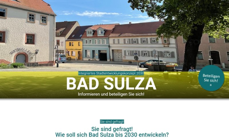 Bad Sulza bekommt ein integriertes Stadtentwicklungskonzept (ISEK)