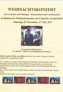 Weihnachtskonzert Auerstedt
