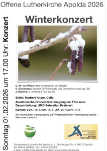 Winterkonzert im Rahmen der Offenen Lutherkirche 2026