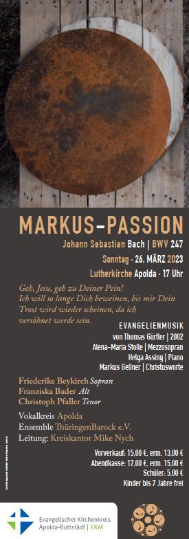 Evangelienmusik am 26.3.2023